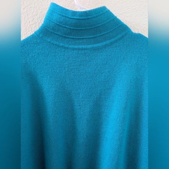 Tyrolia By Head Vintage Ski Sweater Turquoise Medium Wool Acrylic Blend - Picture 4 of 7
